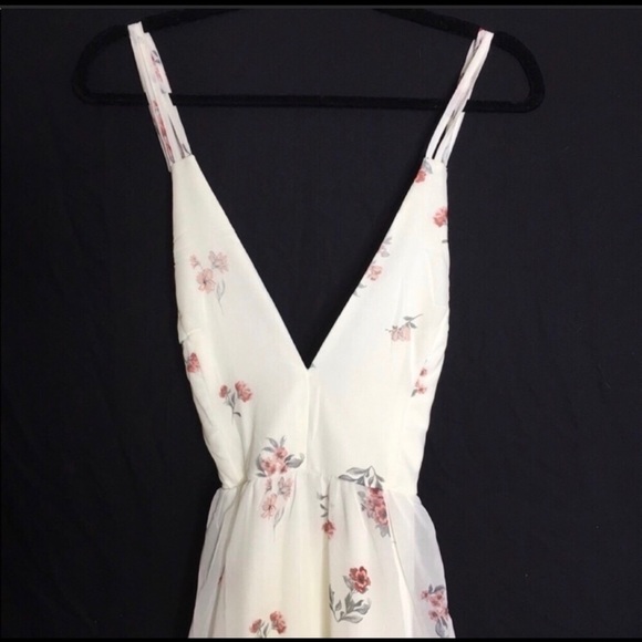 Boho Floral Criss Cross Strap Maxi Dress NWOT - Picture 8 of 8